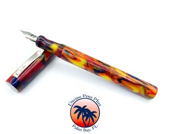 Agape Fountain Pen - "Key Largo" by Divine Pens Plus