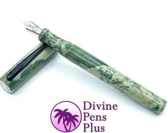 Agape Fountain Pen - "Woodland Camo" by Divine Pens Plus