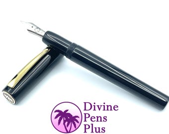 Agape Fountain Pen - "Carbon Black" by Divine Pens Plus