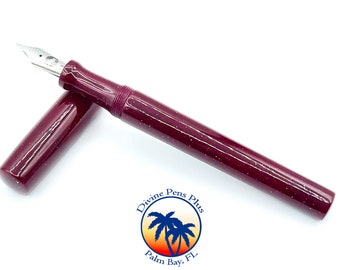 Spes Fountain Pen - "Boysenberry" Glitter by Divine Pens Plus