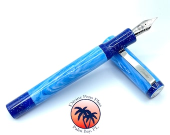 Agape Fountain Pen - "Cold as Ice" by Divine Pens