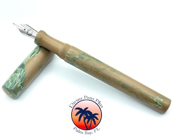 Spes Fountain Pen - "Woodland Camo" by Divine Pens Plus