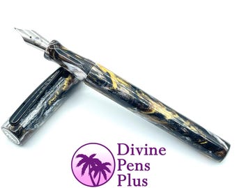 Agape Fountain Pen - "Metallurgy" DiamondCast™ by Divine Pens Plus