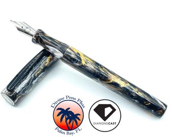 Agape Fountain Pen - "Metallurgy" DiamondCast™ by Divine Pens Plus