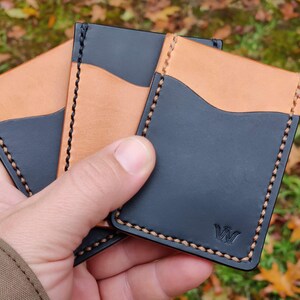Tweekleurige kaarthouder w/ Money Clip