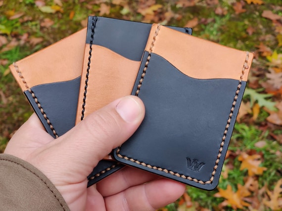 Two-toned Card Holder w/ Money Clip