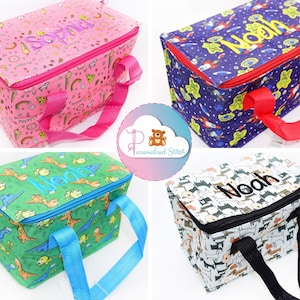 Boîte à lunch scolaire personnalisée pour enfants Sac à lunch pour la crèche | Sac à lunch brodé pour la rentrée scolaire | Sac personnalisé Nursery Bag Lunch Bag