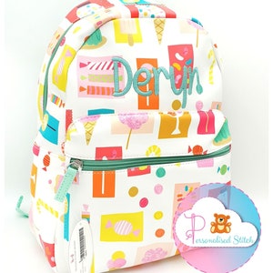 Sac à dos personnalisé Brodé enfants | Sac à dos Toddler Sweetie Rucksack | Sac personnalisé Mignon Sac de maternelle d’école | Qualité incroyable
