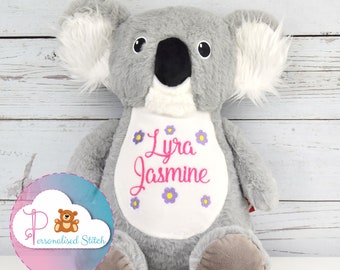 Personalised Teddy Bear Koala Personalized Teddy Embroidered Gift Baby Keepsake Embroidered Cubbie Personalised stuffed animal Newborn Gift