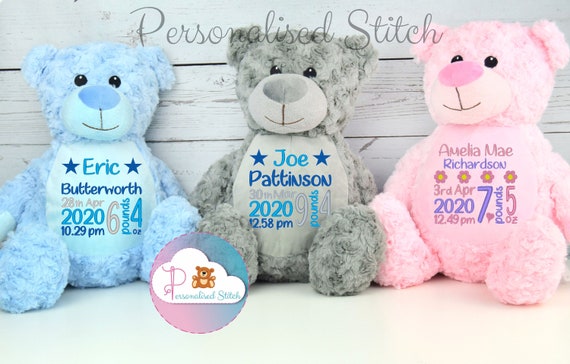 personalised embroidered teddy bears