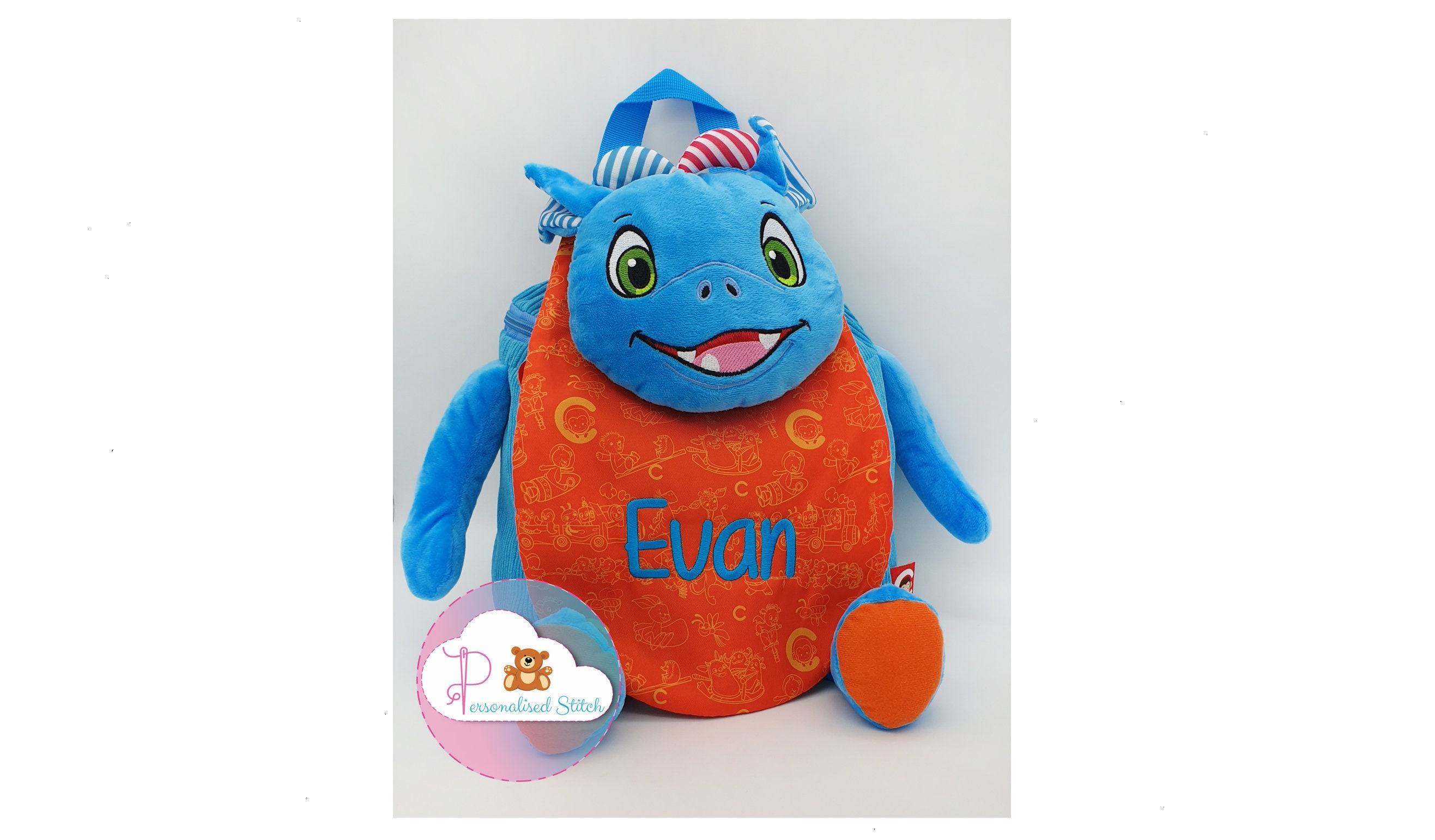 Personalised Dragon Kids Backpack Cubbies Baby Backpack Etsy