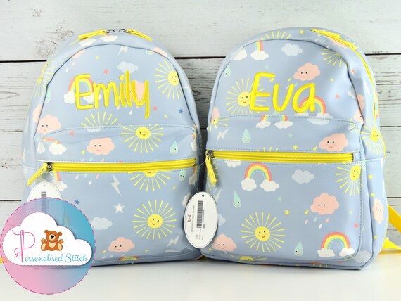 personalised girls rucksack