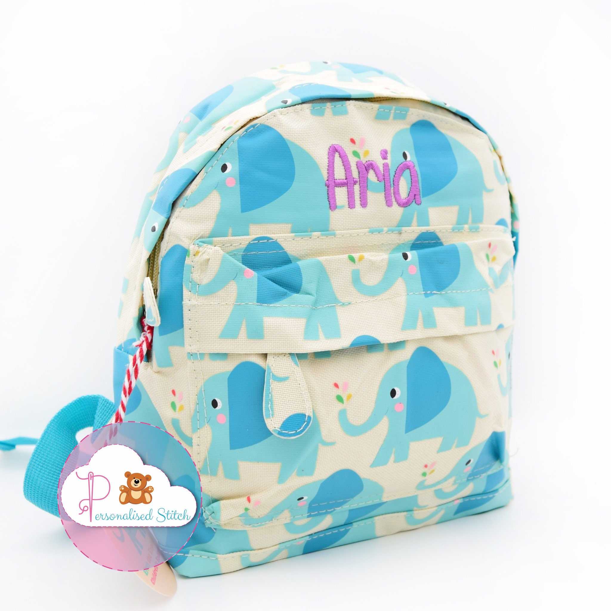 elvis elephant mini backpack Personalised Kids Mini Backpack Embroidered Toddler School Bag | Animals  Backpack | Kids Name | Personalized Bag Back to School Nursery Bag