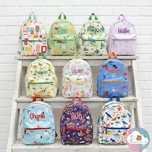 Personalised Girls & Boys Backpack | Kids Back to school Embroidered Backpack | Rucksack Personalized Bag School | Nursery Bag