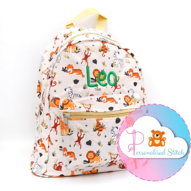 Personalised Backpack Kids Boys and Girls Embroidered Backpacks Rucksack Personalized Bag School Nursery Bag image 8