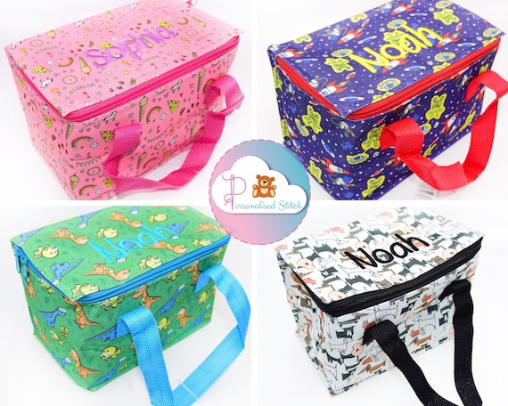 Fringoo Kids Personalised Lunch Bag Large Capacity Strap Thermal Lunch Box  for Girls & Boys School Packed Lunch Bag 