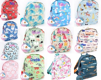 Mini sac à dos personnalisé pour filles et garçons brodé pour tout-petits | Sac à dos animaux | Nom des enfants | Sac personnalisé Sac de rentrée scolaire