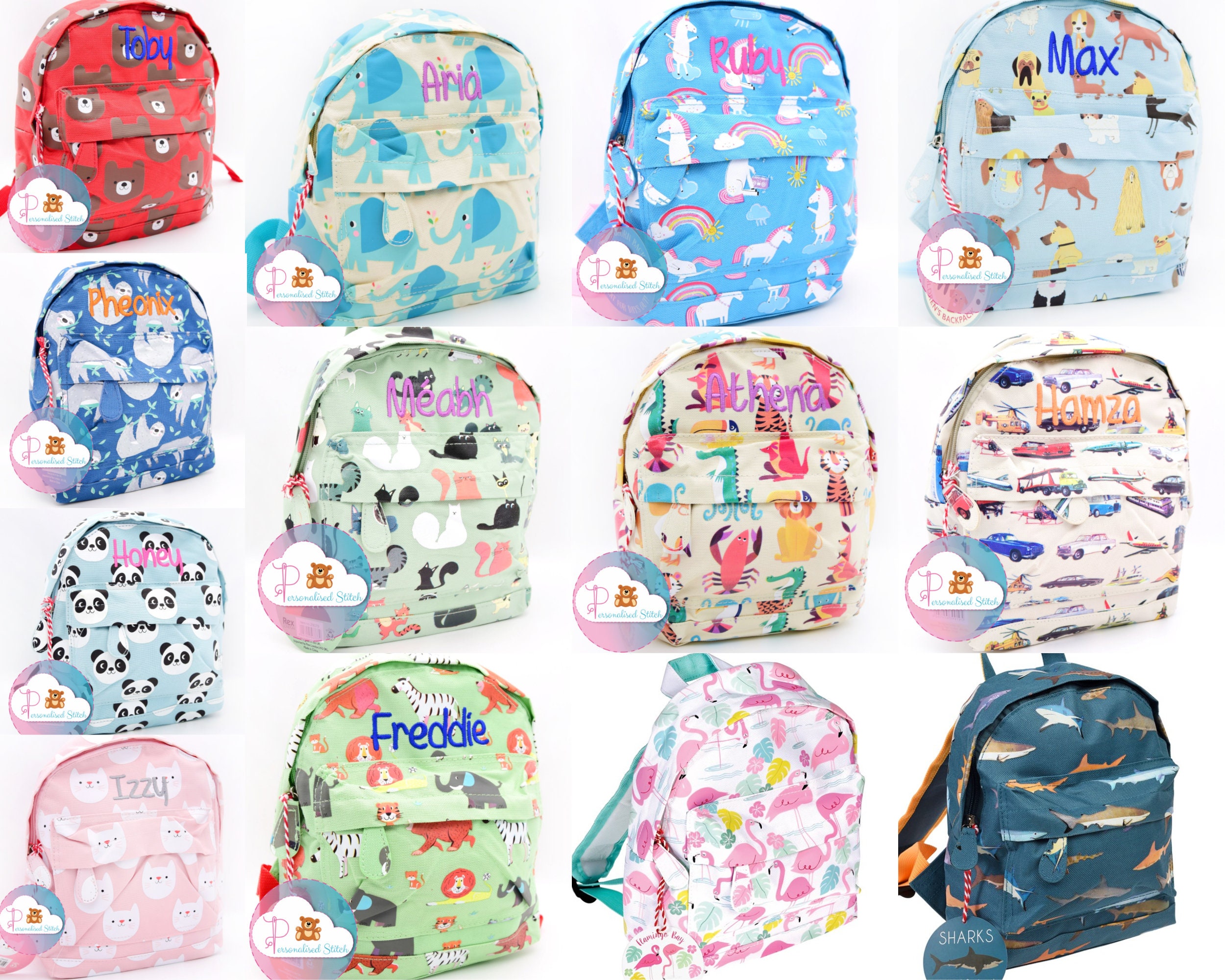 Animal School Bag - Etsy Animal School Bag - Etsy