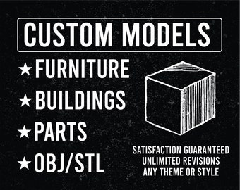 DIGITAL ONLY Custom 3D Modeling/Interior Design Service