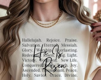 Vintage Christian Faith Typografie T-Shirt - Weiches, stückgefärbtes Kreuz-T-Shirt - religiöses, tröstliches, schweres Baumwollhemd