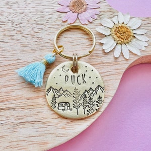 Personalized Dog Tag Camping