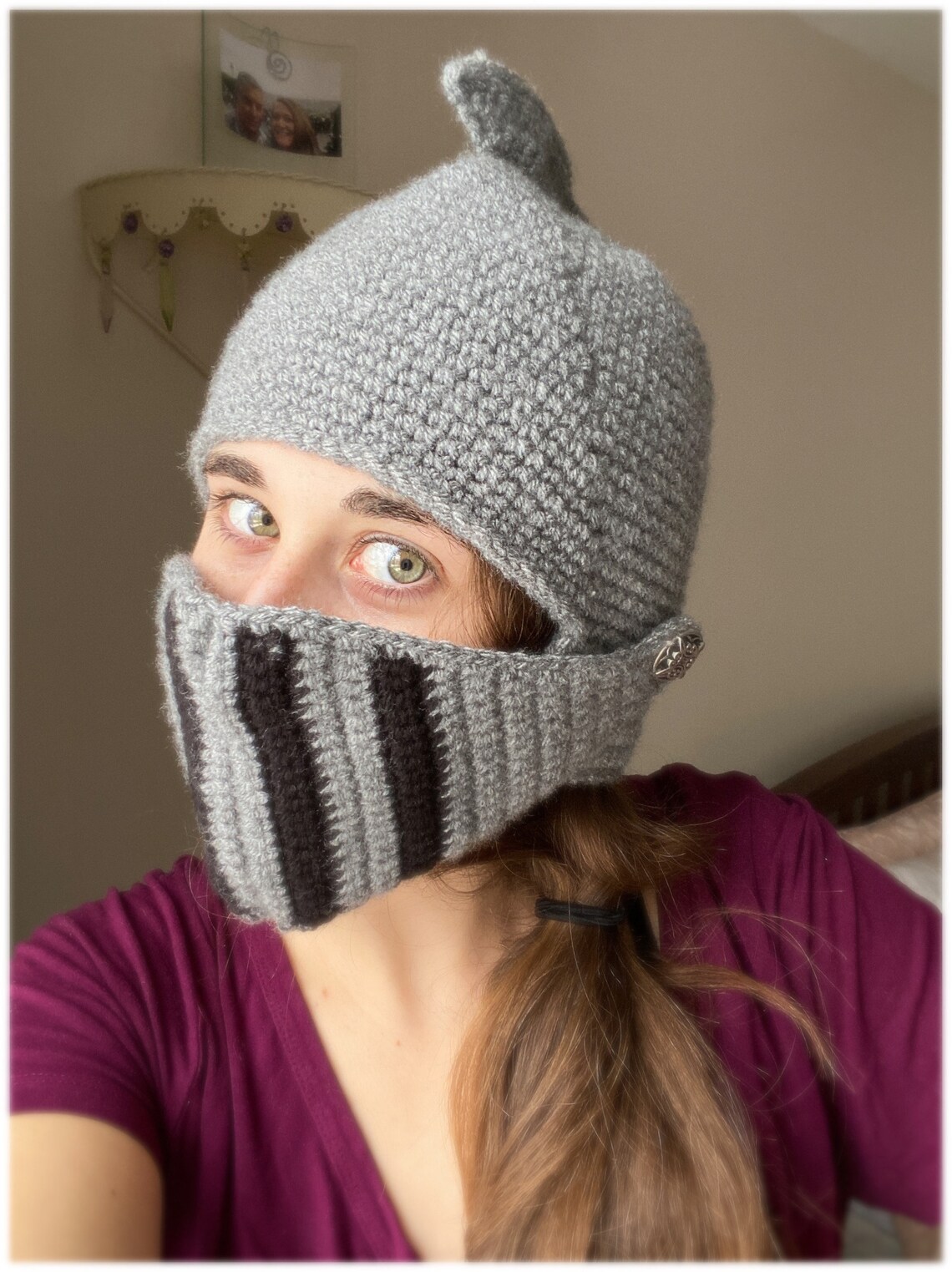 Crochet Knight Helmet Etsy