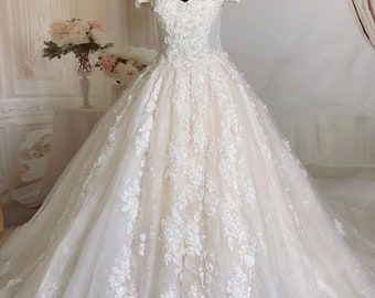 fairytale floral wedding dresses
