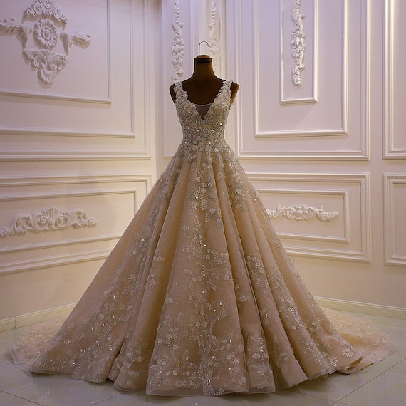 Cheap Pale & Cream Color Wedding Dress, Affordable Cream Bridals Dresses -  June Bridals