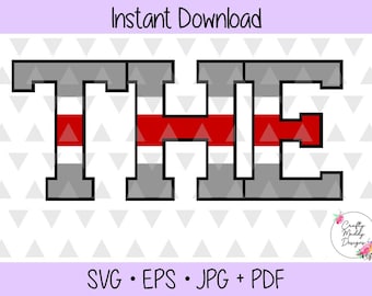 The Ohio State - Stripes - SVG EPS Jpg PDF Digital Cut Files - Instant Download