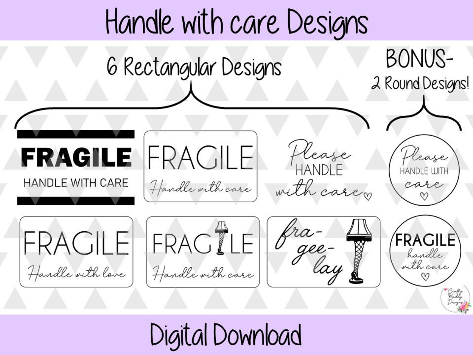 Digital Download Fragile Handle With Care Print With Your - Etsy