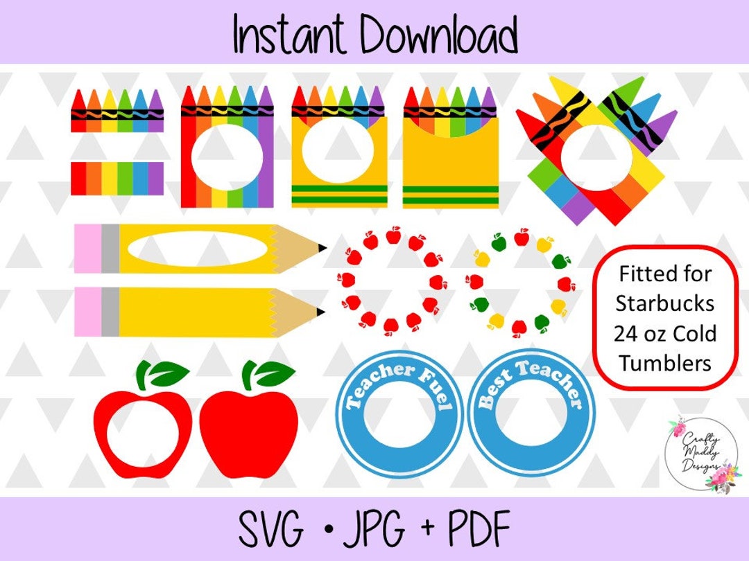 Teacher Bundle - Back to School - SVG Jpg PDF Digital Cut Files ...