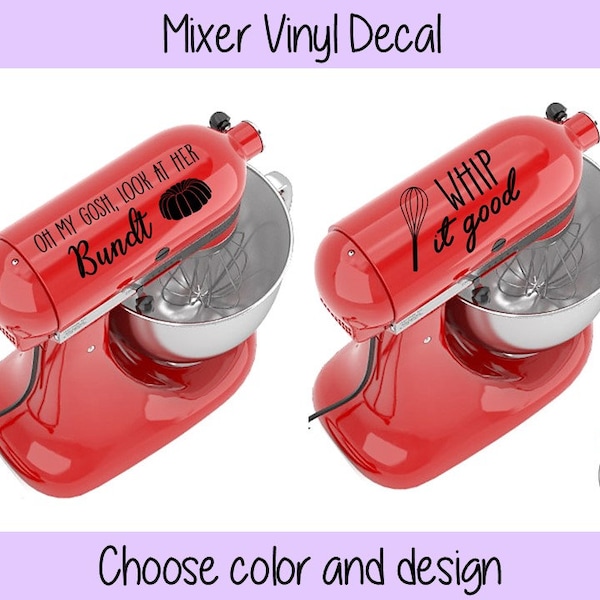 Stand Mixer Decal Etsy