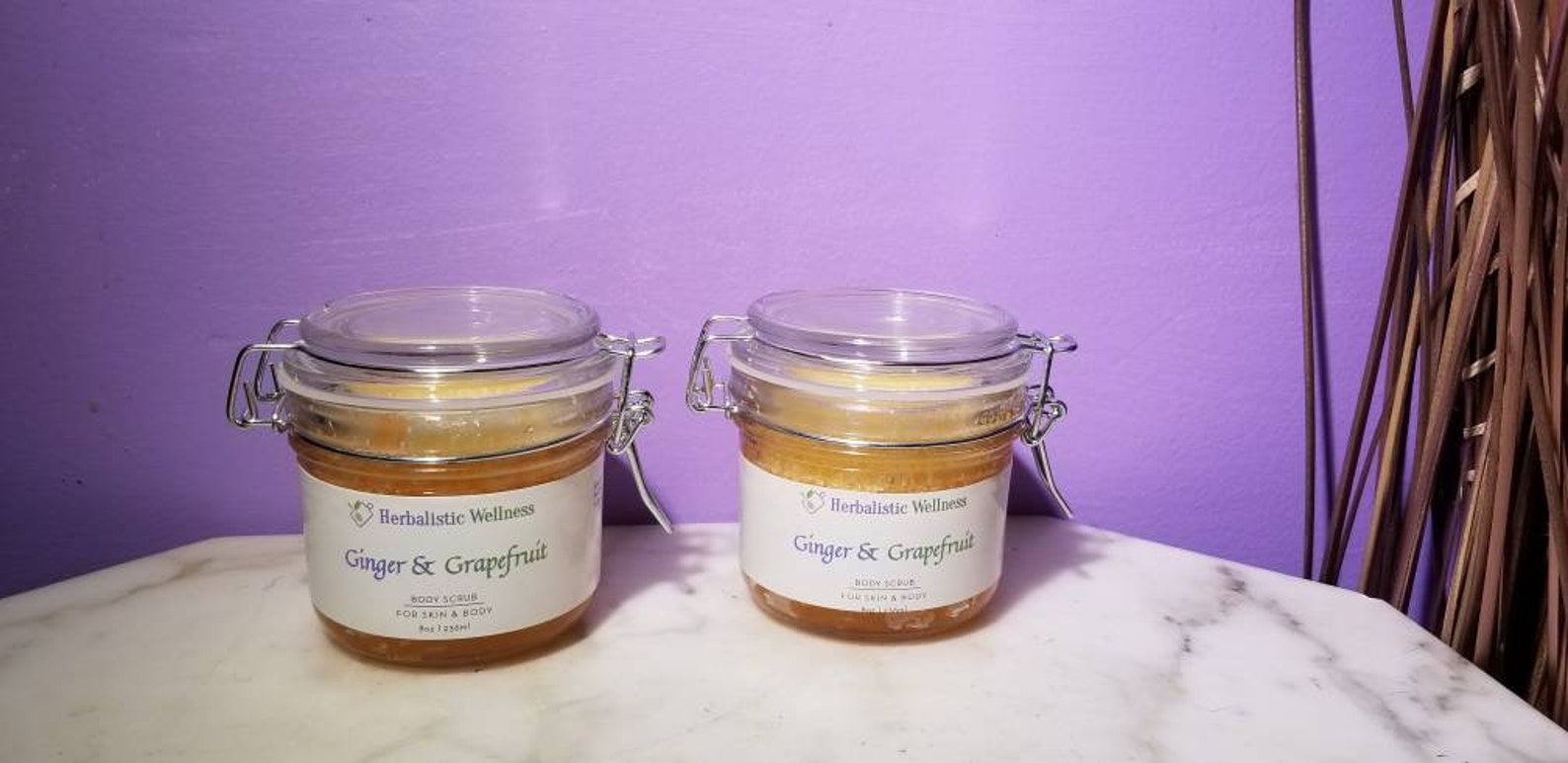 Ginger & Grapefruit Peel Powder Bath Scrub Etsy