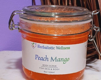 Peach Mango Bath Scrub ( Salt Based )