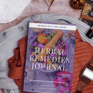 Herbal Remedies Journal 295 pages | DIY | Wellness Journal | Herbal Recipes Book