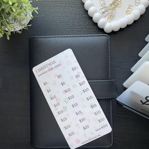 Christmas savings challenge