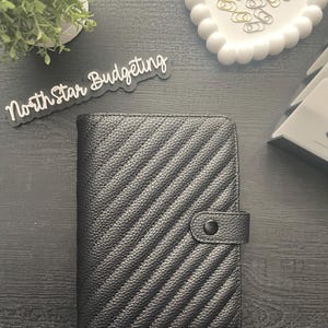 Binder/ planner / budget binder all black