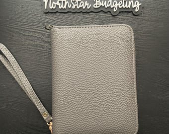 A7 budget wallet / binder charcoal gray