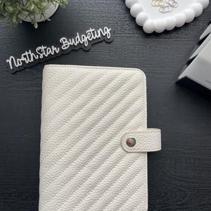 Imperfect A6 binder/ planner/ budget binder White