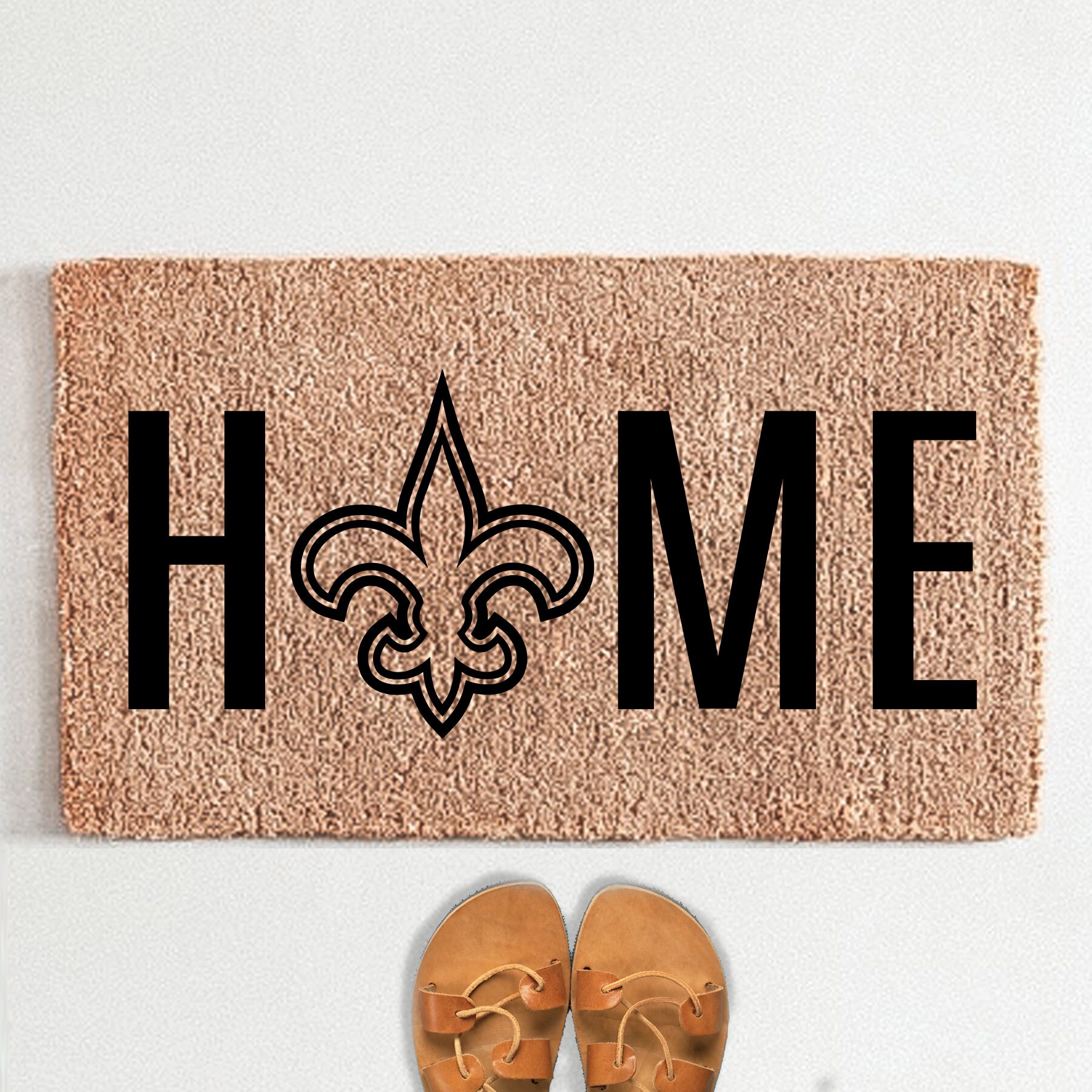 New Orleans Saints Football Coir Doormat Home Mat Etsy
