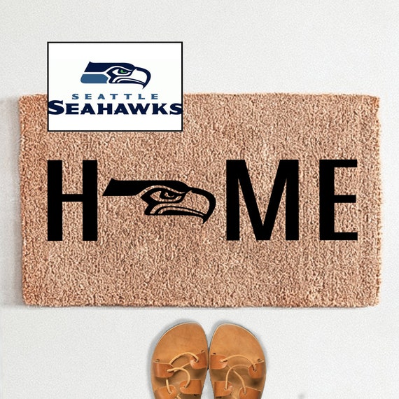 Seattle Seahawks Football Coir Doormat Home Mat Door Etsy