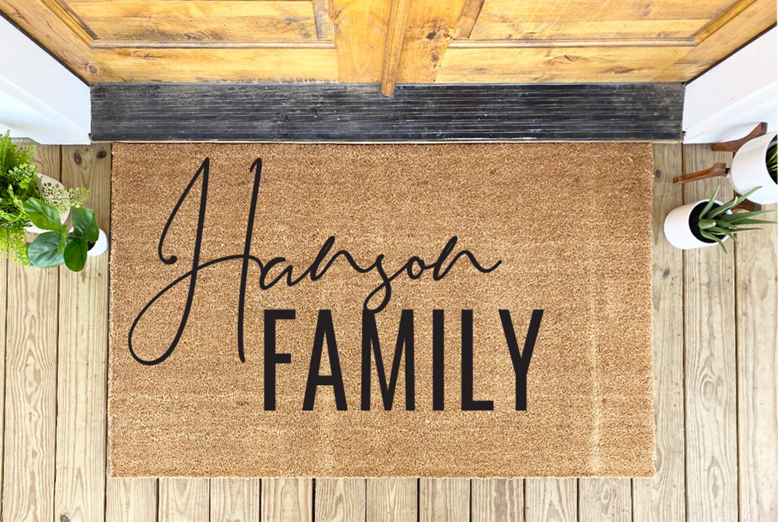 Personalized Family Name Doormat Rug Custom Doormat Etsy
