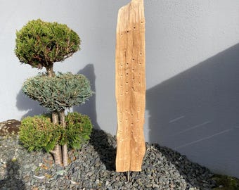 Insect hotel | Bee hotel | Garden sculpture made of oak wood