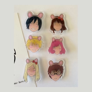 Capypa Land acrylic pins