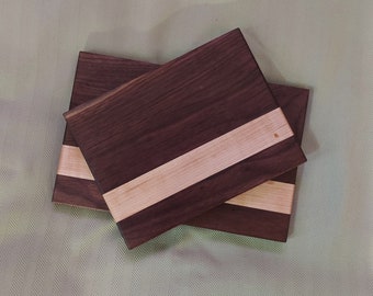 Set of 2 Handcrafted Wood Bar/Cheese Boards