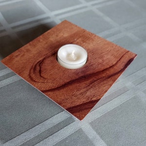 Wooden Tea Light Holder & Tea Light