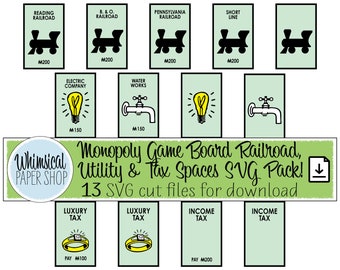 Monopoly Spiel Karte Etsy