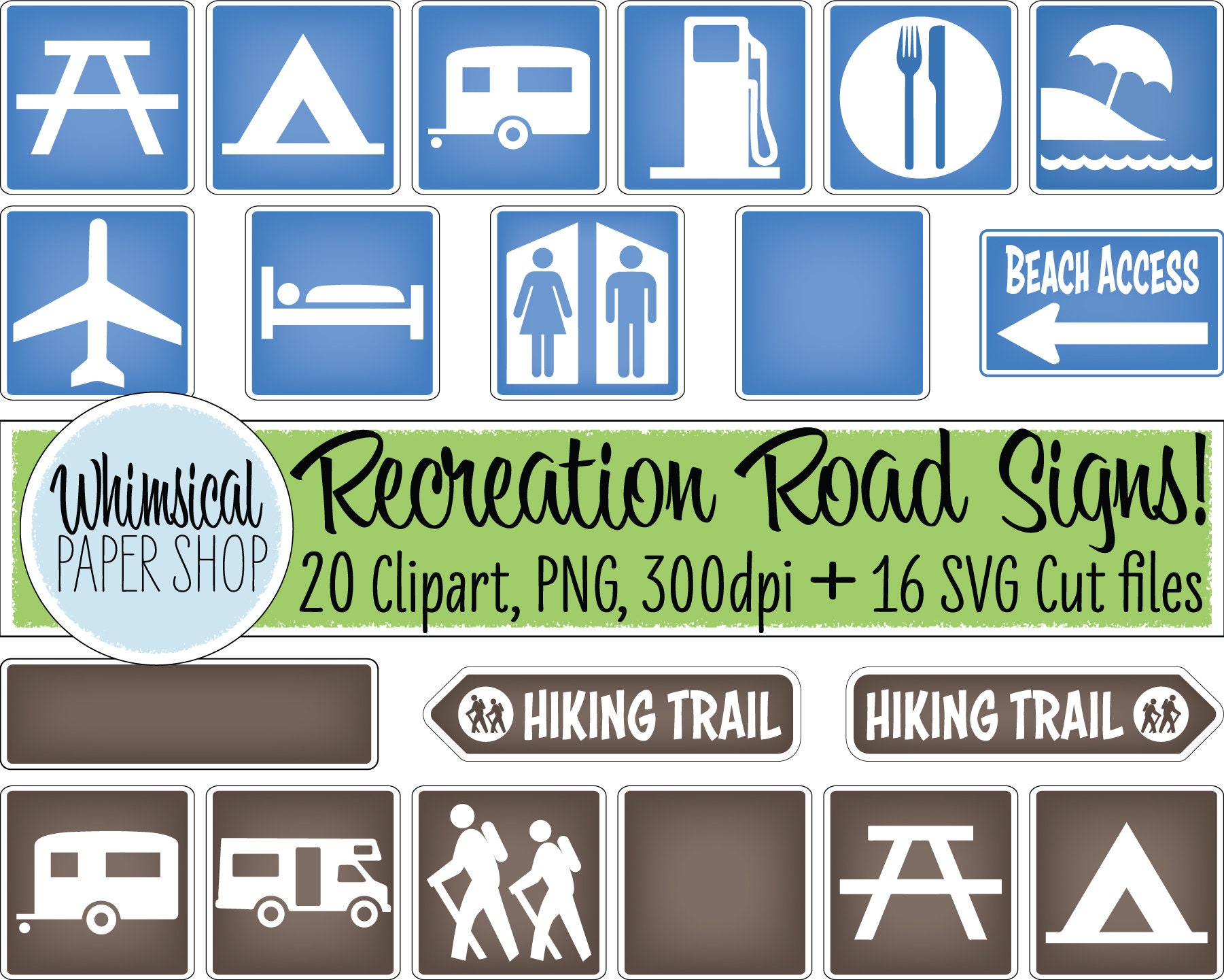 Recreation Road Signs
