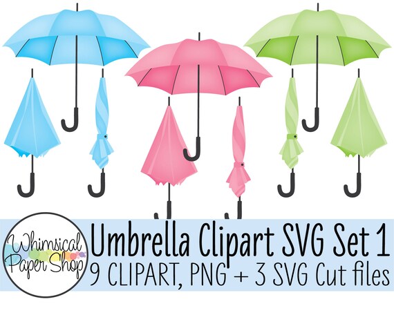 Cute Umbrella Clipart SVG Files for Cricut Rainy Day Clipart Closed Umbrella Svg Pink Umbrella Blue Umbrella Baby Shower Clipart Etsy Ireland