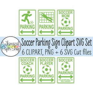 Voetbal parkeren teken SVG clipart, afdrukbare parkeren teken, voetbal moeder parkeren SVG, coach parkeren teken, doelbewaarder stok figuur SVG gesneden bestand